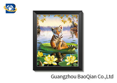 images Change Effect 3D Lenticular Flips Picture With Lion / Tiger Animal