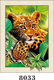 High Definition 5D Animal Print Lenticular For Office And Shop Eco - Friendly