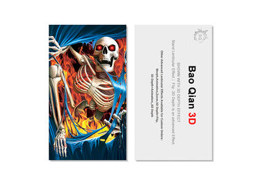 Custom 3.5x2 Inch 3D Lenticular Business Card With Logo / Lenticular Image Printing
