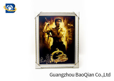 Customized Lenticular 3D Pictures Stereograph Printing Flip Bruce Lee Animation Picture