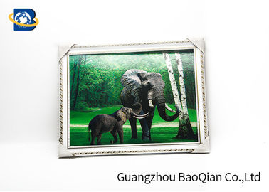 Customized Size 3D Lenticular Pictures Animal Decorative Framed Picture