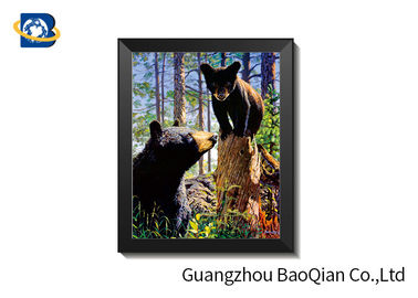 Home Decoration 3d Animal Pictures 30 X 40cm / Lenticular Image Printing