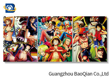 Cartoon One Piece Picture For Wall Decoration , 3d Flip Changing Picture / Poster