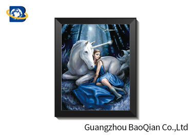 30 X 40 Cm 3D Lenticular Pictures With PS Frame / Custom Lenticular Printing