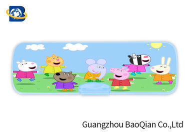 Peppa Pig 3D Picture 3D Lenticular Printing Service Plastic Pencil Box For Kids