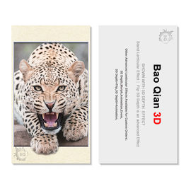 Durable 3D Lenticular Business Card Printing Animation Effect For Promotion